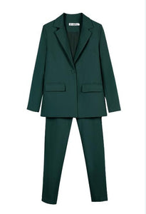 Work Pant Suits OL 2 Piece Set for Women Business interview suit set uniform